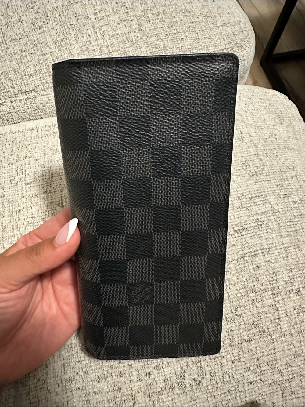 Louis Vuitton Black Damier Graphite Long Bifold Wallet